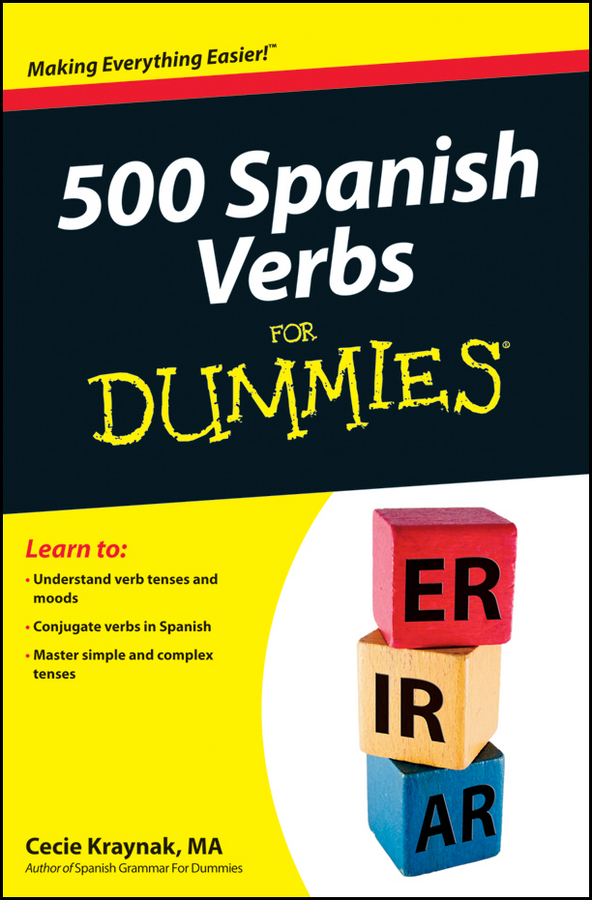 500 Spanish verbs for dummies cover image