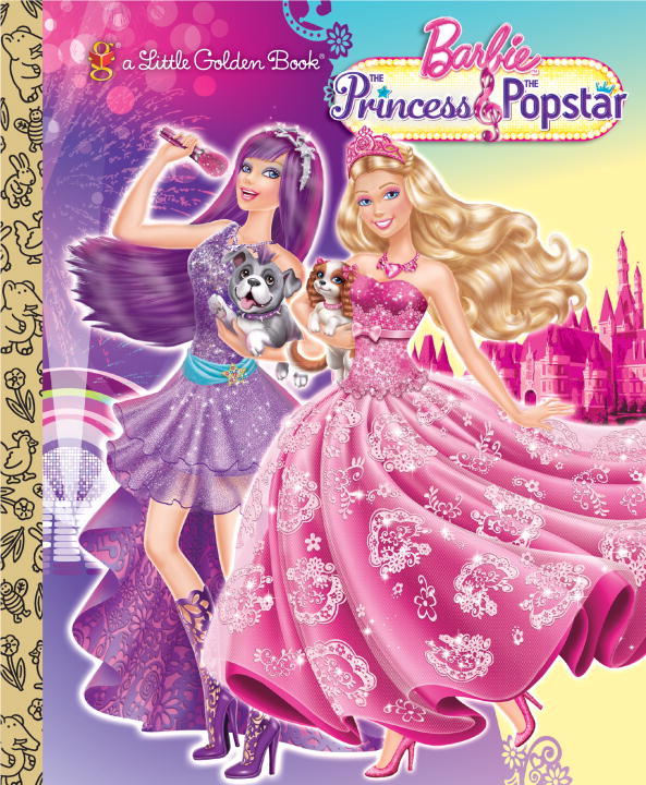 Princess and the popstar little golden book cover image