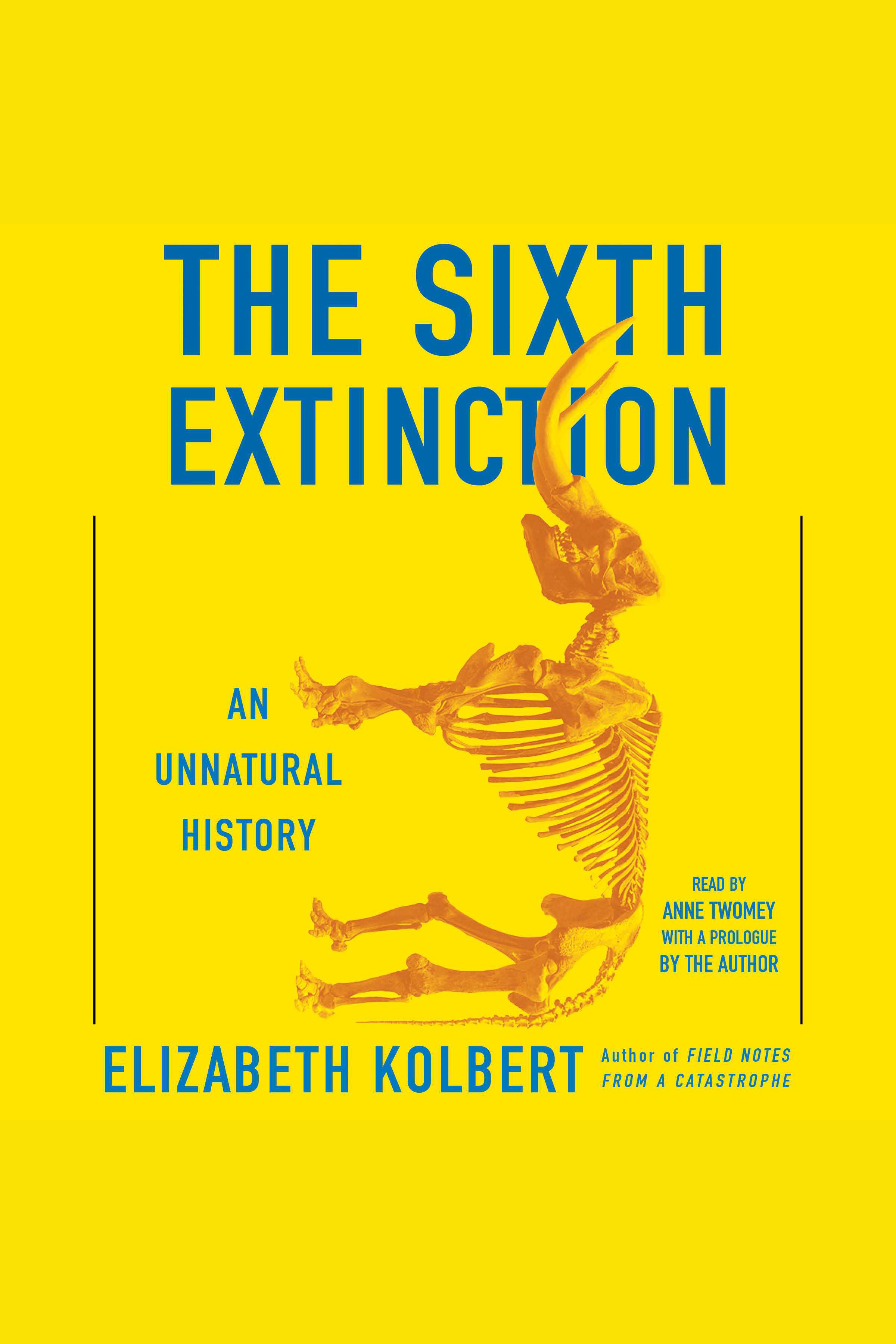 The sixth extinction cover image