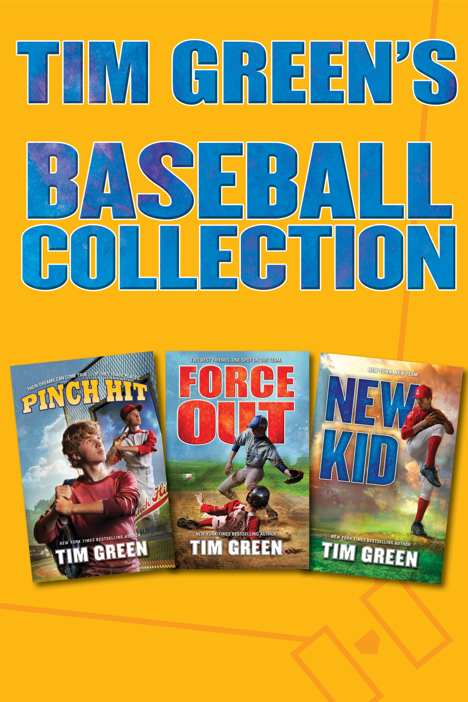 Tim Green's baseball collection pinch hit, force out, new kid cover image