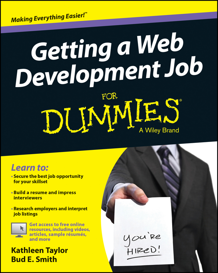 Getting a web development job for dummies cover image
