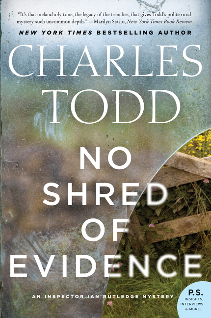 No shred of evidence an inspector Ian Rutledge mystery cover image