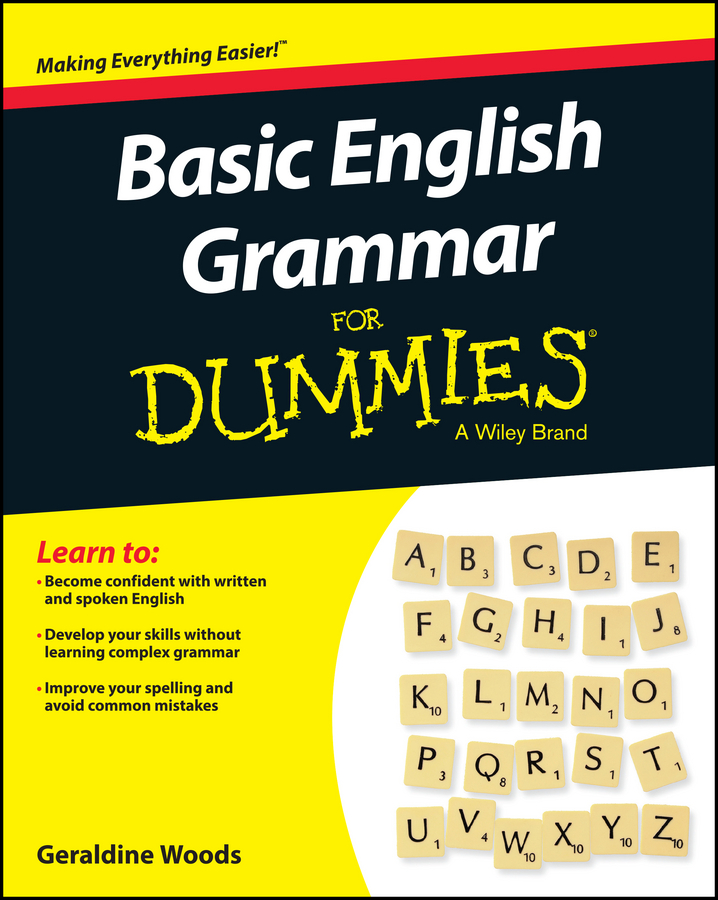 Basic English grammar for dummies cover image
